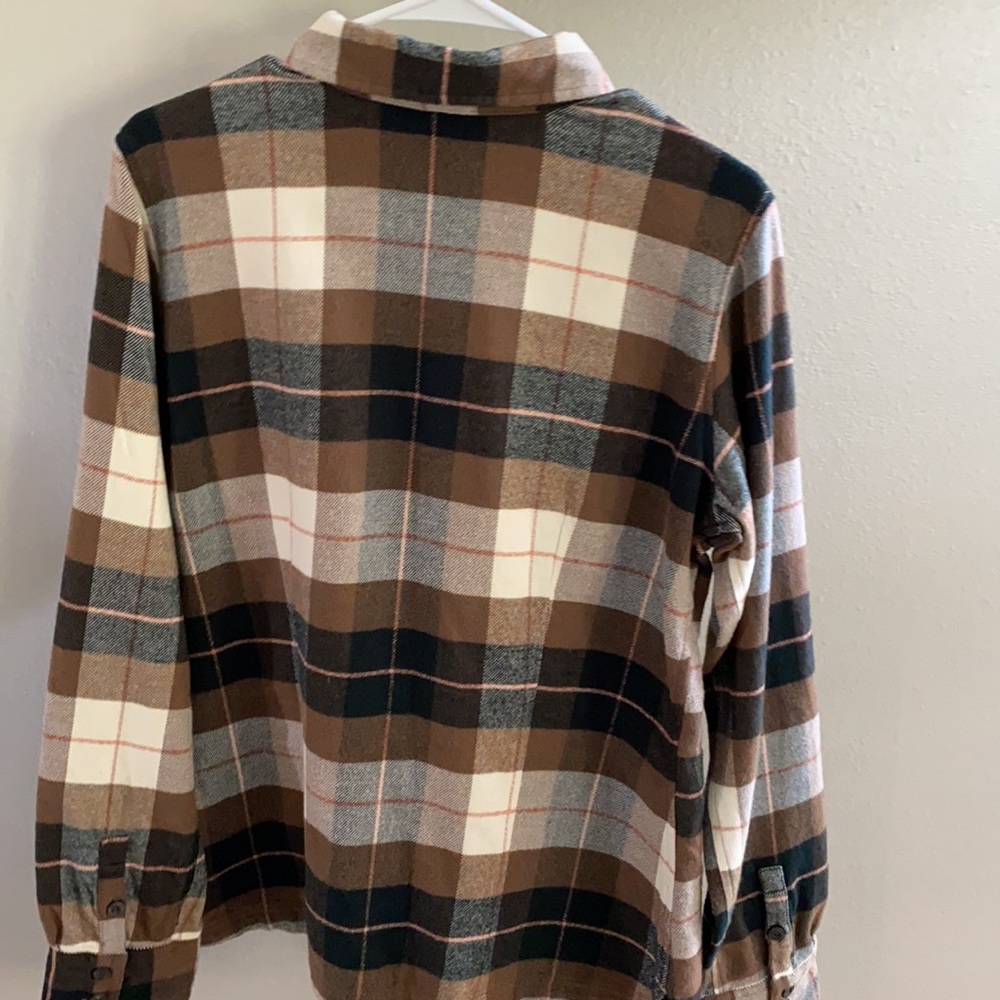 Patagonia Plaid flannel shirt / size 12 - Picture 4 of 5